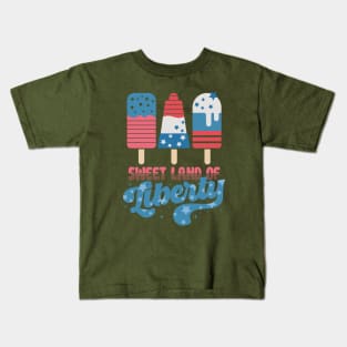 Sweet land of liberty Kids T-Shirt